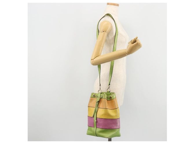 Céline Schultertasche aus Leder in mehrfarbigem Silber authentisch ARZ906 Mehrfarben - Ansicht 23