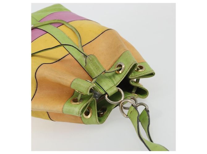 Céline Schultertasche aus Leder in mehrfarbigem Silber authentisch ARZ906 Mehrfarben - Ansicht 6