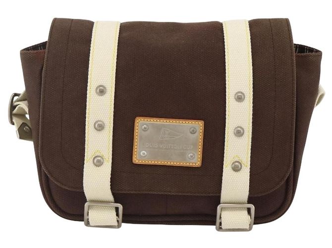 LOUIS VUITTON Antigua Buzzus PM Borsa a Spalla Marrone M40080 LV Auth ka3449A - vista 13