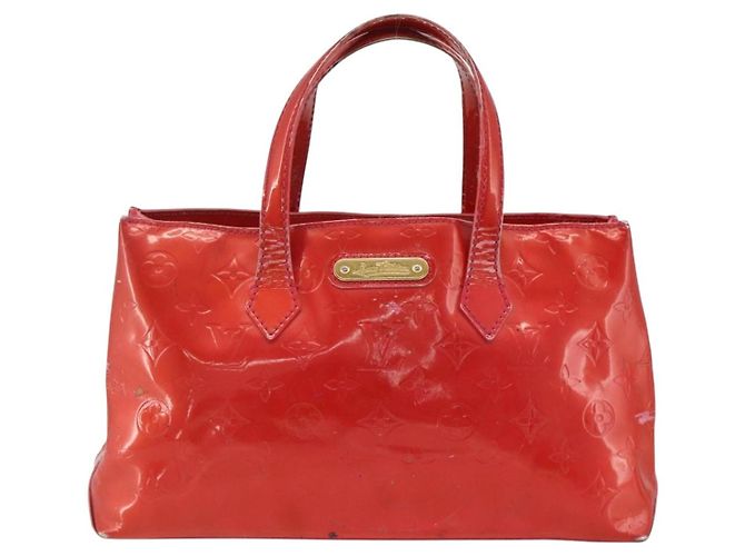 LOUIS VUITTON Borsa a Mano Wilshire PM Monogram Vernis Rose Pop M93643 Auth ARZ840 Rosa - vista 13