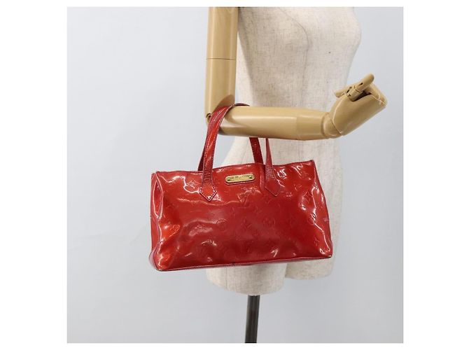 LOUIS VUITTON Borsa a Mano Wilshire PM Monogram Vernis Rose Pop M93643 Auth ARZ840 Rosa - vista 23