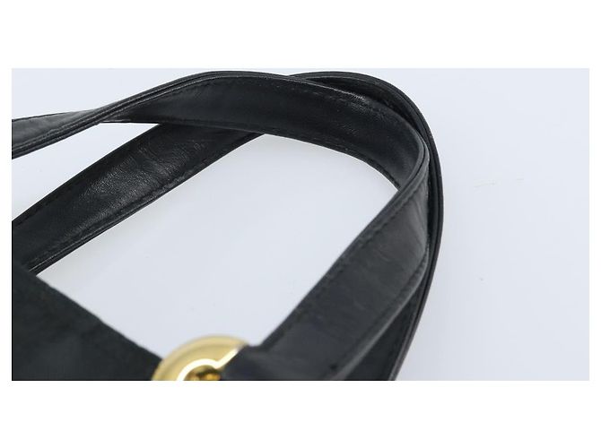 MCM Vicetos Logogram Borsa a Mano Nylon Nero Oro Auth mr2197 D'oro - vista 8