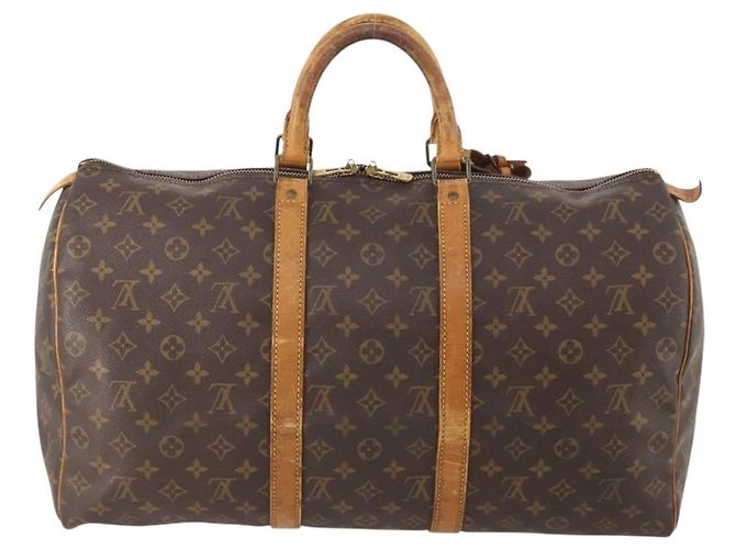 LOUIS VUITTON Borsa Boston Monogram Keepall 50 M41426 LV Auth BSZ706 Monogramma - vista 2