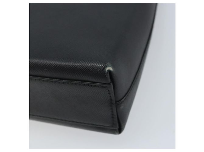 Bolsa de Ombro Gancini em Couro Preto e Dourado Auth BA11825 da Salvatore Ferragamo - vista 15