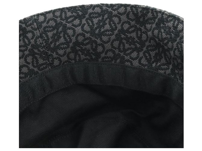 Cappello bucket nero LOEWE Anagram Ghibli Spirited Away No Face Auth SW2255SM - vista 10