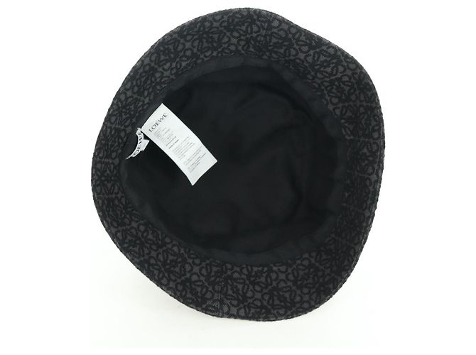 Cappello bucket nero LOEWE Anagram Ghibli Spirited Away No Face Auth SW2255SM - vista 8