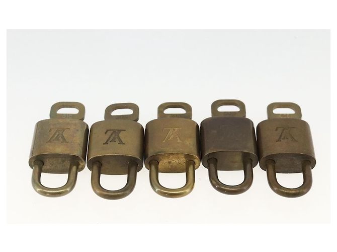 LOUIS VUITTON Set di 5 Lucchetti in Metallo Dorato LV Auth 167138 D'oro - vista 4