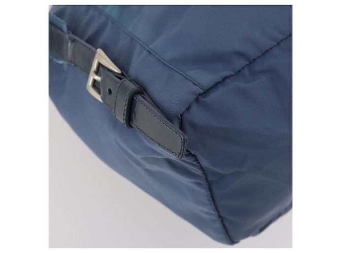 PRADA Backpack Nylon Light Blue Silver Auth ARZ796 Silvery - vista 17