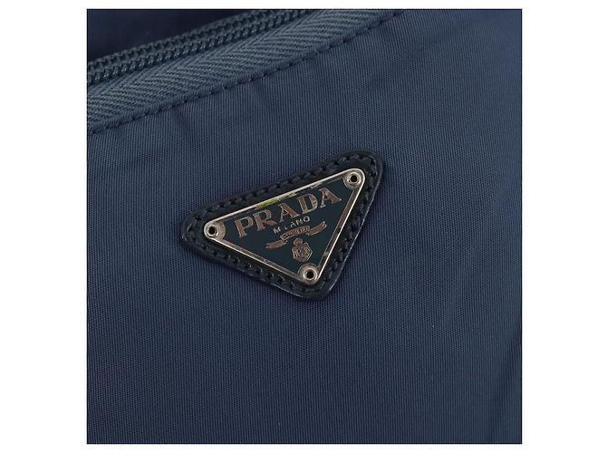 PRADA Backpack Nylon Light Blue Silver Auth ARZ796 Silvery - vista 18