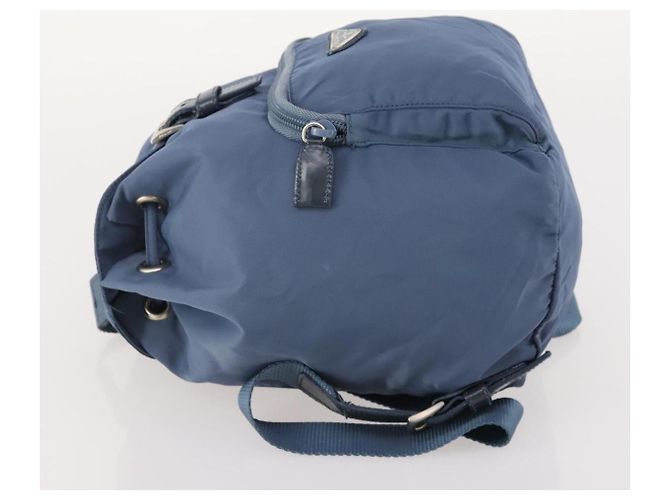 PRADA Backpack Nylon Light Blue Silver Auth ARZ796 Silvery - vista 4