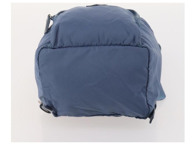 PRADA Backpack Nylon Light Blue Silver Auth ARZ796 Silvery - vista 5
