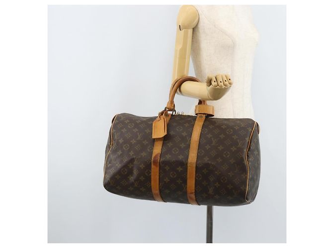 LOUIS VUITTON Borsa Boston Monogram Keepall 45 M41428 LV Auth 171950 Monogramma - vista 22