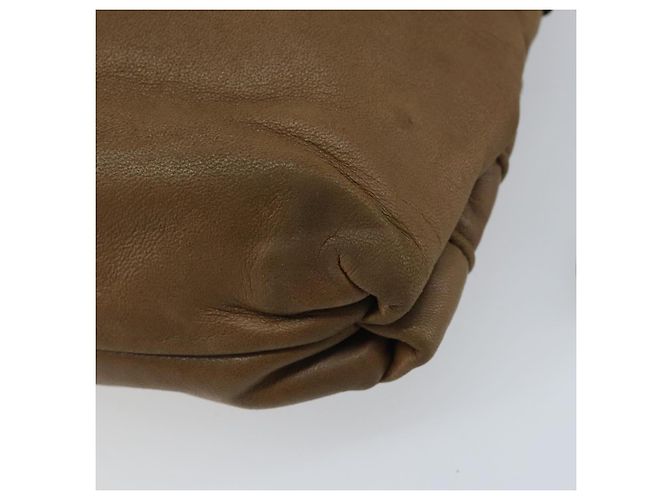 LOEWE Borsa a Spalla Anagram Pelle Marrone Auth 166780 - vista 15