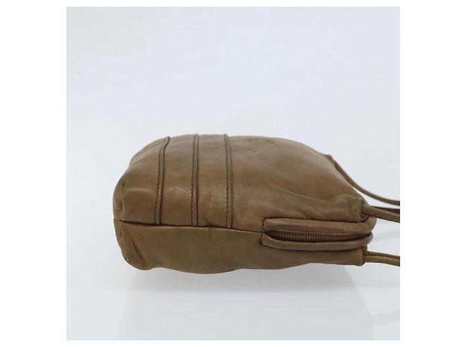 LOEWE Borsa a Spalla Anagram Pelle Marrone Auth 166780 - vista 3
