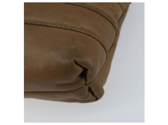 LOEWE Borsa a Spalla Anagram Pelle Marrone Auth 166780 - vista 9