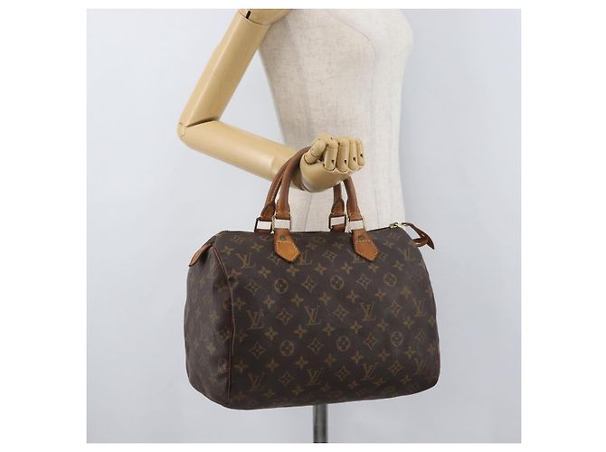 LOUIS VUITTON Borsa a Mano Monogram Speedy 30 M41526 Auth LV BAZ543 Monogramma - vista 23