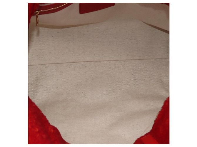 LOEWE - Studio Ghibli Castello Errante di Howl Clutch Flamenco XL Rosso Auth 167173SM - vista 10