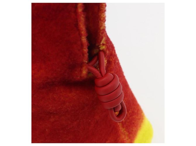 LOEWE - Studio Ghibli Castello Errante di Howl Clutch Flamenco XL Rosso Auth 167173SM - vista 18