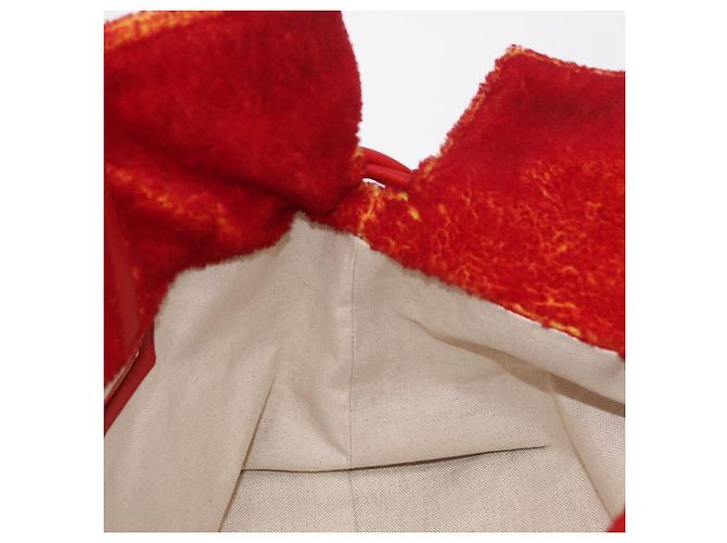 LOEWE - Studio Ghibli Castello Errante di Howl Clutch Flamenco XL Rosso Auth 167173SM - vista 20