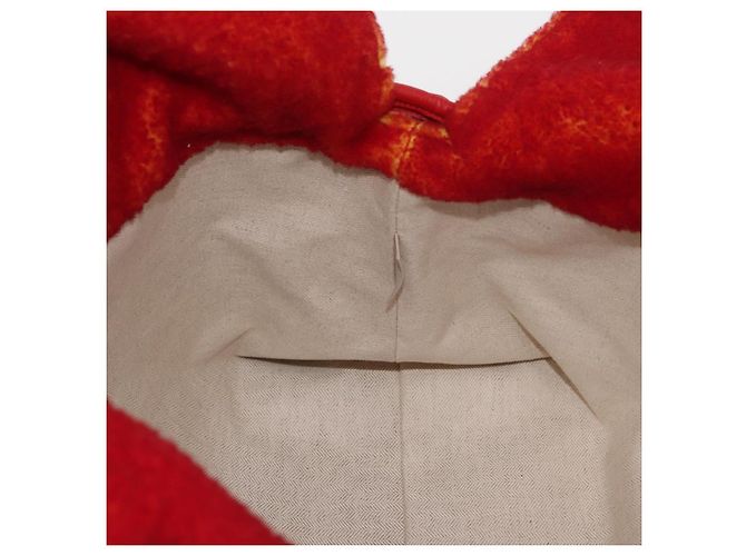 LOEWE - Studio Ghibli Castello Errante di Howl Clutch Flamenco XL Rosso Auth 167173SM - vista 21