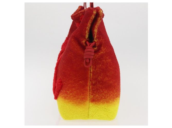 LOEWE - Studio Ghibli Castello Errante di Howl Clutch Flamenco XL Rosso Auth 167173SM - vista 3