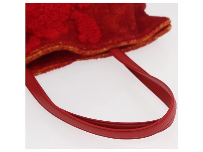 LOEWE - Studio Ghibli Castello Errante di Howl Clutch Flamenco XL Rosso Auth 167173SM - vista 7