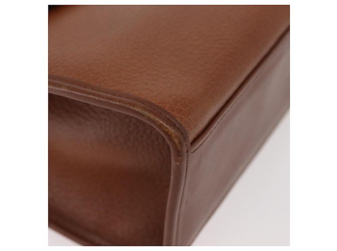 Borsa a mano Burberry in pelle 2 vie marrone argento autentica mr2205 - vista 10