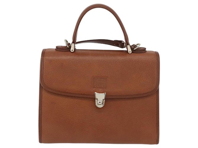 Borsa a mano Burberry in pelle 2 vie marrone argento autentica mr2205 - vista 13