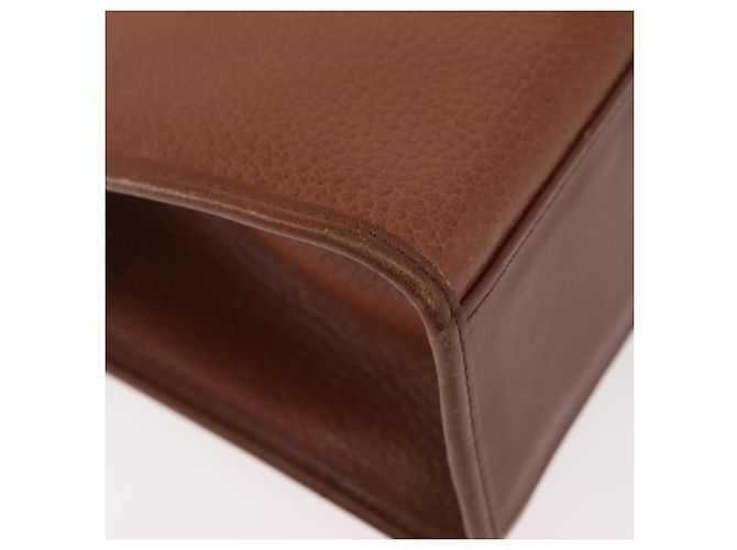 Borsa a mano Burberry in pelle 2 vie marrone argento autentica mr2205 - vista 16
