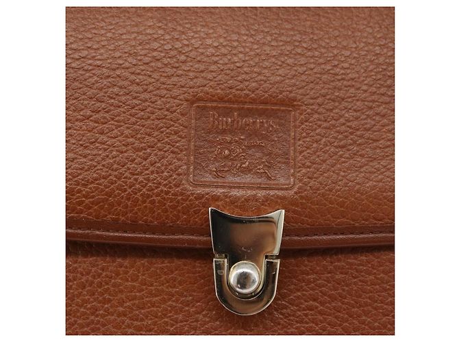 Borsa a mano Burberry in pelle 2 vie marrone argento autentica mr2205 - vista 18