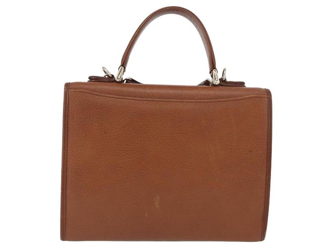 Borsa a mano Burberry in pelle 2 vie marrone argento autentica mr2205 - vista 2