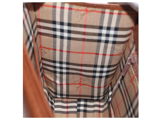 Borsa a mano Burberry in pelle 2 vie marrone argento autentica mr2205 - vista 20