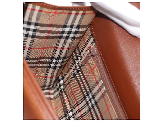 Borsa a mano Burberry in pelle 2 vie marrone argento autentica mr2205 - vista 21