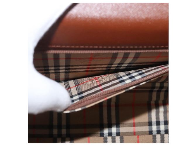 Borsa a mano Burberry in pelle 2 vie marrone argento autentica mr2205 - vista 22