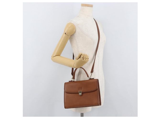 Borsa a mano Burberry in pelle 2 vie marrone argento autentica mr2205 - vista 23