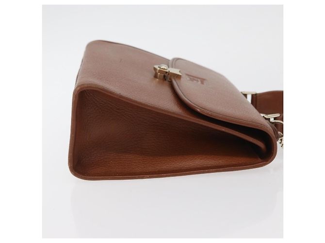 Borsa a mano Burberry in pelle 2 vie marrone argento autentica mr2205 - vista 3