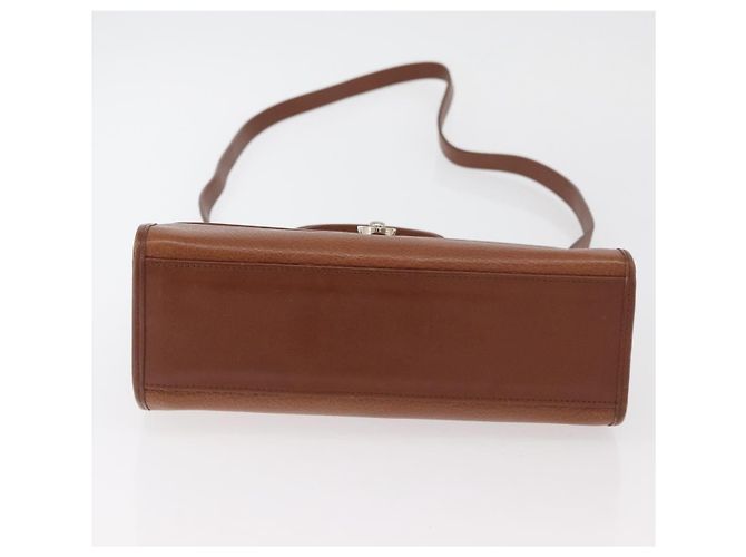 Borsa a mano Burberry in pelle 2 vie marrone argento autentica mr2205 - vista 5