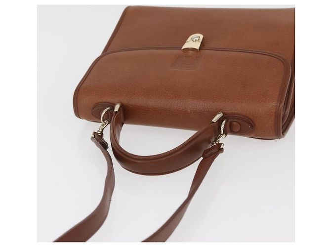 Borsa a mano Burberry in pelle 2 vie marrone argento autentica mr2205 - vista 6