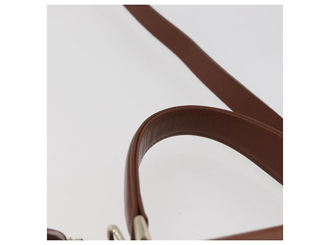 Borsa a mano Burberry in pelle 2 vie marrone argento autentica mr2205 - vista 8