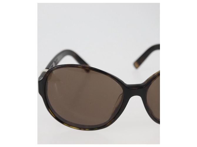 Occhiali da sole CHANEL tartaruga plastica marrone CC Auth 162588 - vista 3