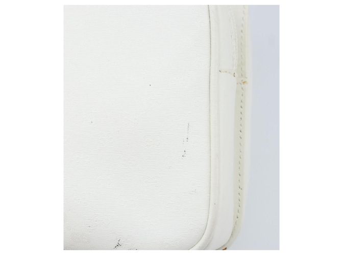 Gucci Borsa a Spalla Micro GG Supreme PVC Bianco Oro 007 115 0114 Auth AMZ052 D'oro - vista 10
