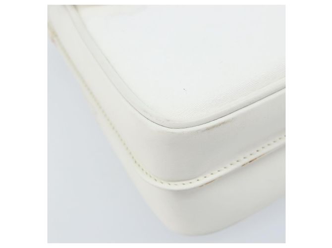 Gucci Borsa a Spalla Micro GG Supreme PVC Bianco Oro 007 115 0114 Auth AMZ052 D'oro - vista 14
