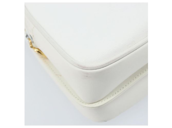 Gucci Borsa a Spalla Micro GG Supreme PVC Bianco Oro 007 115 0114 Auth AMZ052 D'oro - vista 16