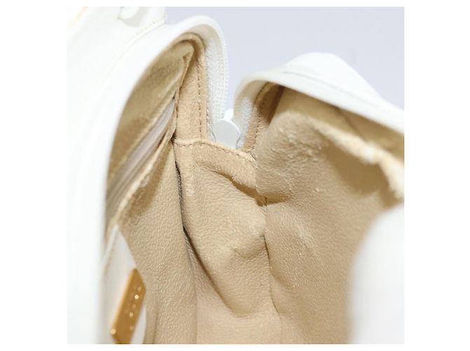 Gucci Borsa a Spalla Micro GG Supreme PVC Bianco Oro 007 115 0114 Auth AMZ052 D'oro - vista 20