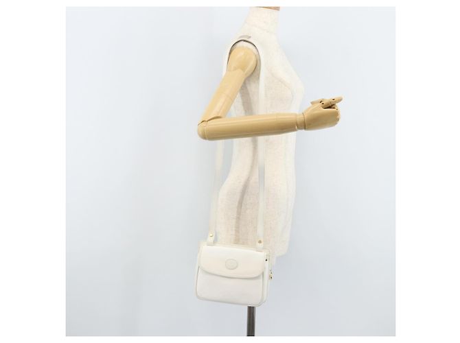 Gucci Borsa a Spalla Micro GG Supreme PVC Bianco Oro 007 115 0114 Auth AMZ052 D'oro - vista 25