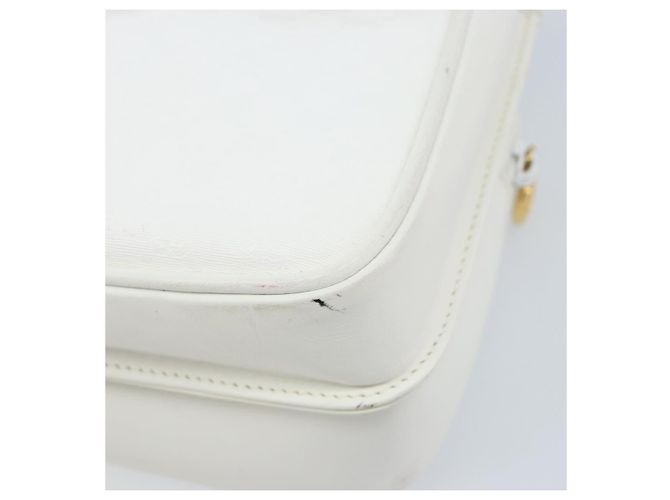 Gucci Borsa a Spalla Micro GG Supreme PVC Bianco Oro 007 115 0114 Auth AMZ052 D'oro - vista 9