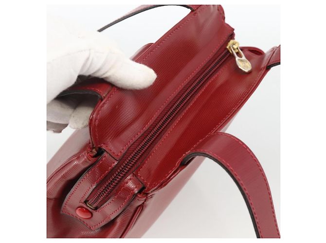 Céline Borsa Tote Circle in pelle oro bordeaux Auth SW2245A D'oro Bordò - vista 6