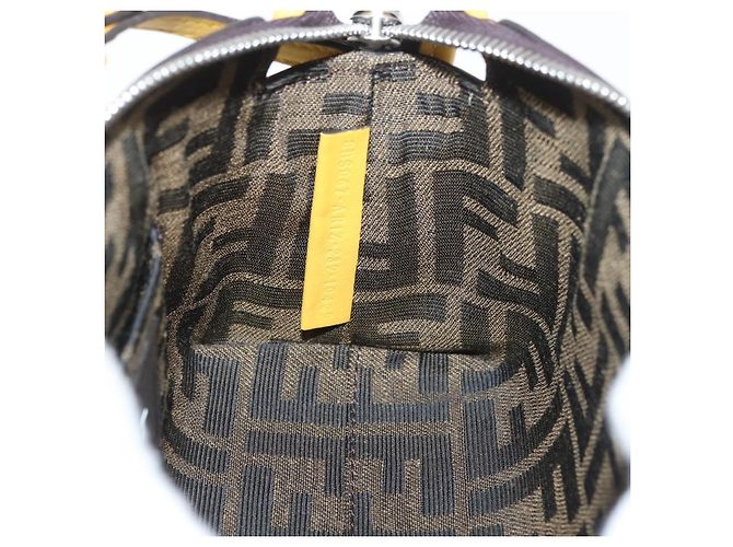 Borsa Dragonite in tela Zucca FENDI x FRGMT x POKMON 2way Nera Auth 167166SM Marrone Nero - vista 23