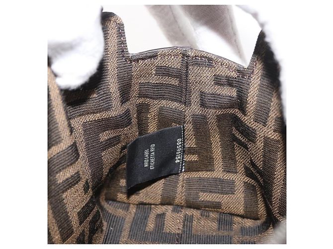Borsa Dragonite in tela Zucca FENDI x FRGMT x POKMON 2way Nera Auth 167166SM Marrone Nero - vista 24
