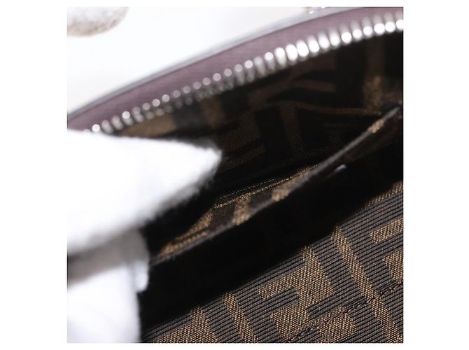 Borsa Dragonite in tela Zucca FENDI x FRGMT x POKMON 2way Nera Auth 167166SM Marrone Nero - vista 25